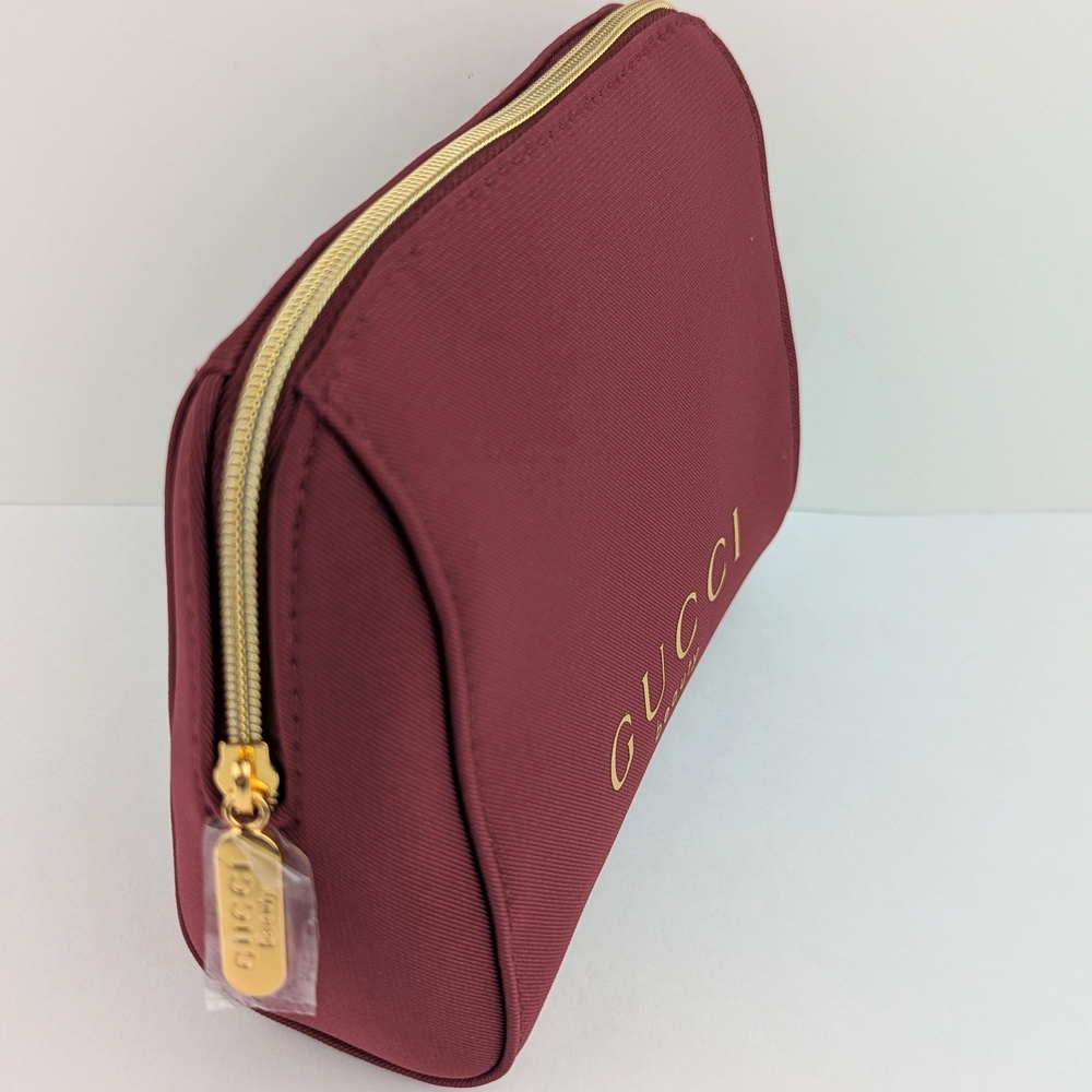 Gucci Beauty Burgundy Cosmetics Bag - Picture 3 of 6